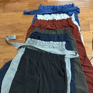 Athleta Elastic-Waist Pull-On Pants - Multi Color Pack Size 10 - 7 pairs